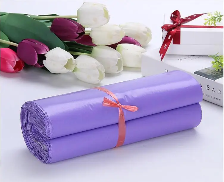 

50pcs 35*48cm Large Purple Plastic Mailing Bags Poly Bubble Mailers PE Plastic Envelope Shipping Bags Packaging Storage Bags