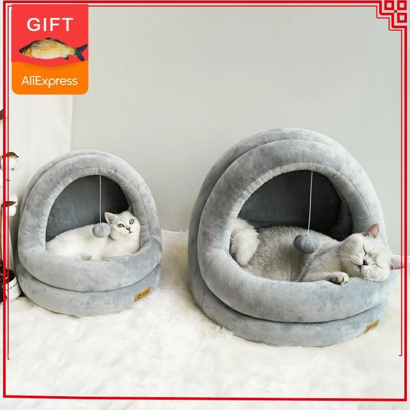 سرير قطة عالي الجودة سجادة أريكة مريحة لعبة بيت الكلب الصغير كهف المنزل عش النوم Cat Beds Mats Aliexpress