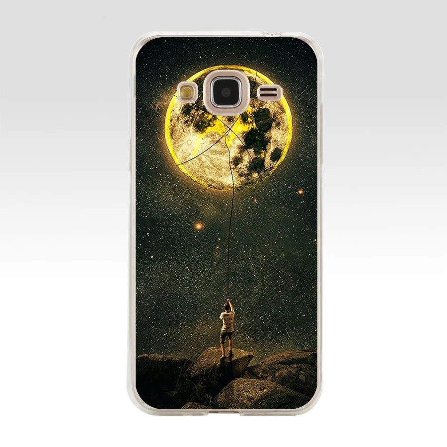 Мягкий силиконовый чехол из ТПУ для Samsung j3 j5 j7 2016 2017 j330 j2 j6 Plus 2018 015FG sky Space planet sun Moon