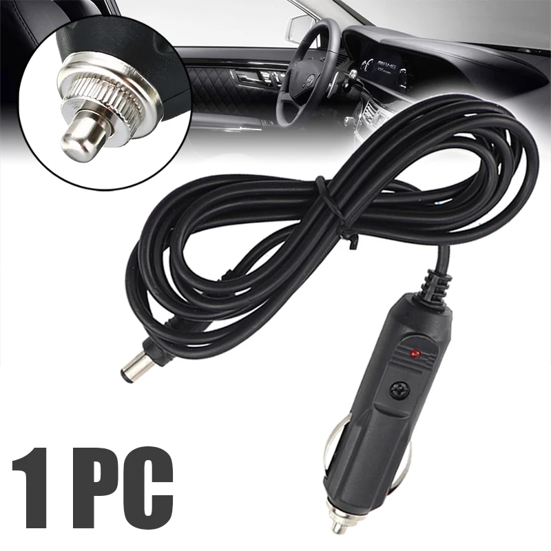 MAYITR 12V Car Styling LED Male Cigarette Lighter Socket Plug Connector Power Charger Adapter with Fuse & Wire