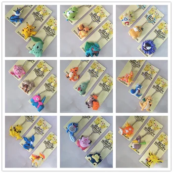 

Anime keychain man PVC key chain men pikachu Articuno Sandshrew Mewtwo Abra Magikarp Gengar Clefairy Bulbasaur cute fun cartoon