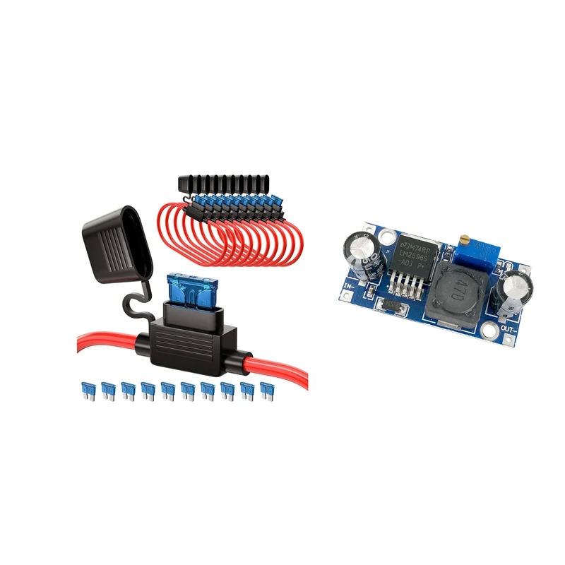 

BEST1Pcs DC-DC 3a Buck Converter Step Down Diy Kit Electronic PCB Board Module LM2596 Output 4V-35V 1.23V-30V 150KHz & 10Pcs Inl