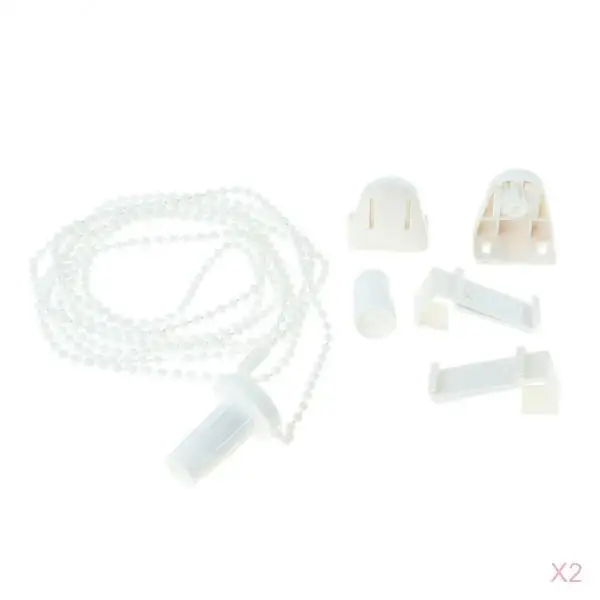 2 Set Curtain Roller Clutch Bracket with Bead Chain for 17-18mm Diameter Tube