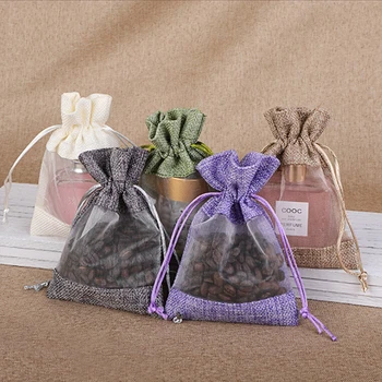 

1/5pcs 10 Colors 10x14cm 13x18cm 16x23cm Cotton Line Drawstring Wedding Party Christmas/Wedding Gift Bag Jewelry Packaging