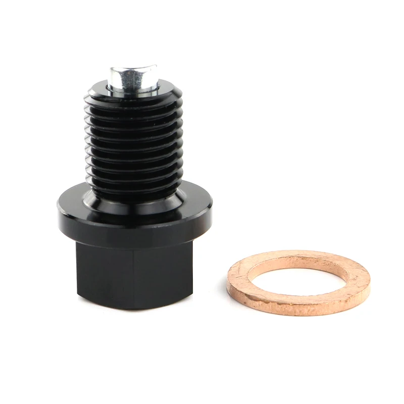2 Tappi Scarico Olio Magnetici M14x1.5 – Acciaio Inox Con Rondella Rame, Magnete Al Neodimio, Per Auto Moto Barche