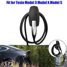 1 шт. Черный зарядный кабель Органайзер автомобильный ABS настенный кронштейн для Tesla модель 3/X/S автомобильный разъем Органайзер