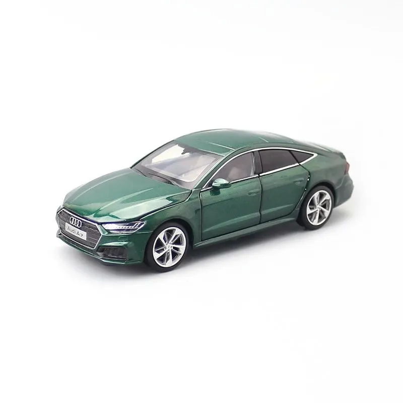 

JACKIEKIM Diecast Toy Vehicle Model 1:32 Scale 2019 Audi A7 Car Doors Openable Sound & Light Educational Collection Gift For Kid