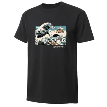 

Classic Vintage Japanese Anime Totoro Men'S T-Shirts Funny Cartoon Streetwear Fashion Harajuku Tee Male 100% Cotton Short Sleeve