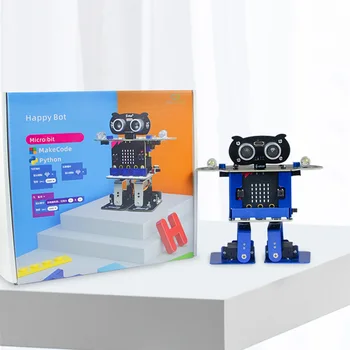 

Programmable Dancing Robot Bipedal Humanoid Microbit Robot DIY Programming Starter Kit For Microbit Children Kids Birthday Gift