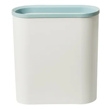 

1pc Household Hanging Trash Can Waste Bins Deskside Recycling Garbage Can Wall Mounted Containers for Home Kitchen(Light Blue)
