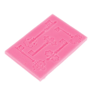 

3D Vintage Key Silicone Resin Mold DIY Jewelry Pendant Mould Handmade Craft Making Tool