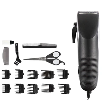 

EU Plug Men's Hair Clipper Beard Trimmer Barber Kit Professional Multi-Function Barber Scissors Automatic Razor Blade Oil Head