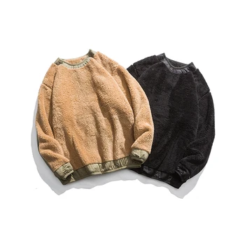 

Winter Double-sided Velvet Hoodie Men Warm Thicken Hoodies Men Fashion Contrast Color Casual Sweatshirt Man Streetwear Hoody