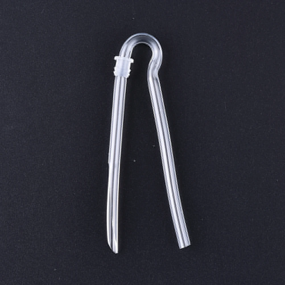 R shape BTE Earmold слуховой аппарат трубка с пластиковым замком предварительно формованная помощь Earmold трубка с пластиковым замком