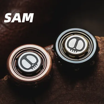 LAUTIE SAM Ring Gyro Devil's Son Fingertip Decompression EDC Finger Rotation Black Technology Toy