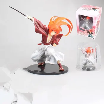 

Rurouni Kenshin 18cm Japanese classic HIMURA KENSHIN PVC Action Figures toys Anime figure Toys For Kids children Christmas Gifts