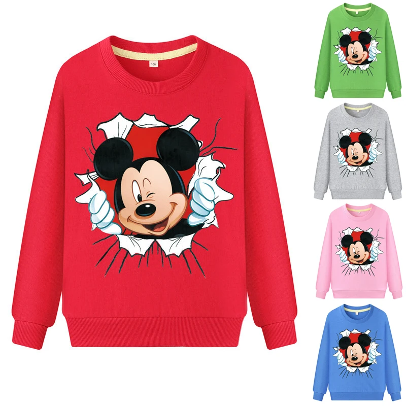 

New Baby Girl Clothes Spring Girl Cotton Cartoon Active Long Sleeve Sweatshirts Kids Clothes For Girls Sweatshirt For Boy Unisex