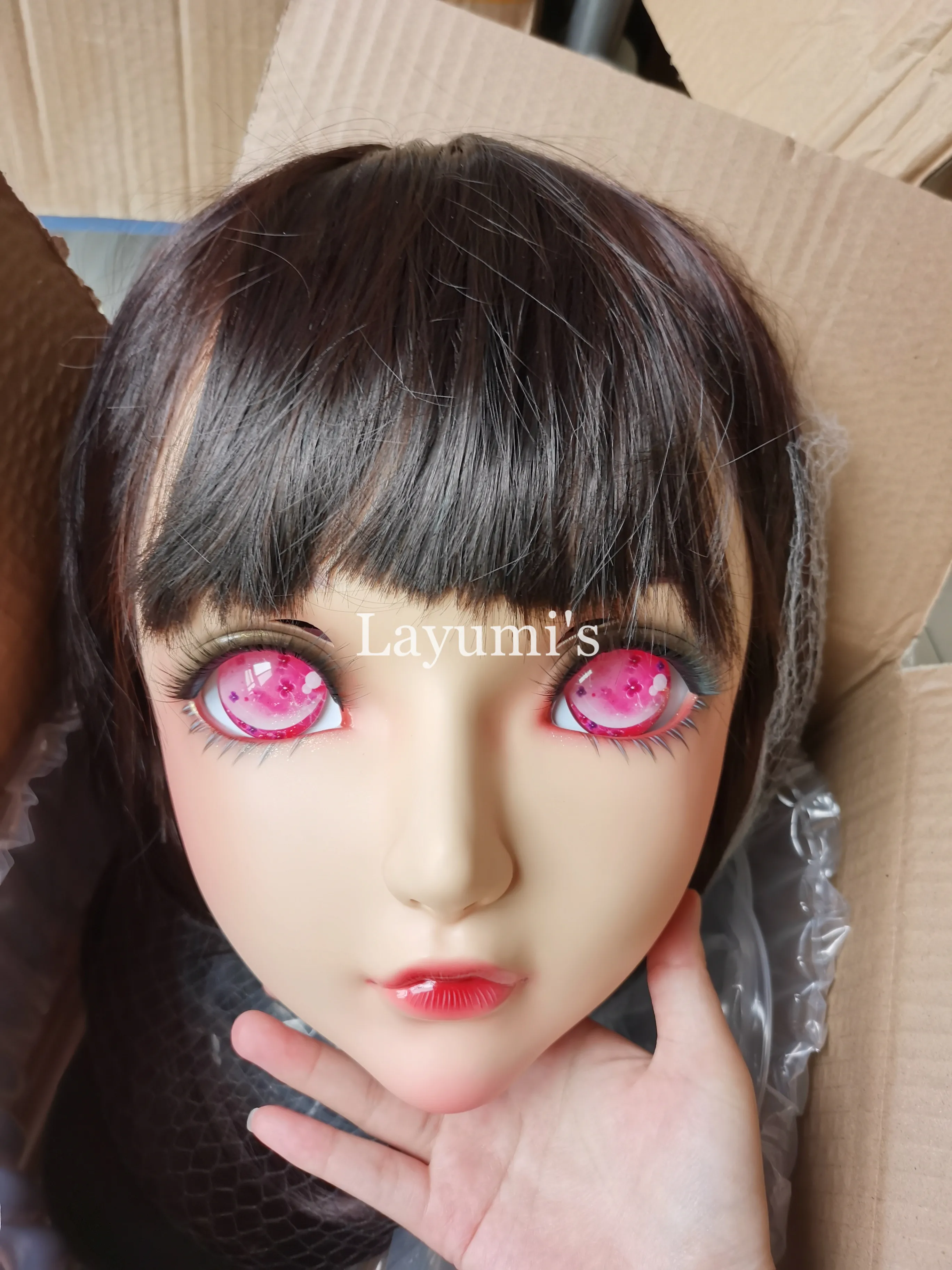 (DM027) Женщины/Девочка милая Смола полуголовы кигуруми BJD Маска Косплей японское