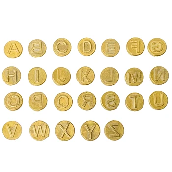 

1 Set Durable Practical 26 Letters Creative Wood Burning Pen Tips Working Burner Tips for DIY Woodworking Carving Pyrography