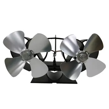 

YL301 Thermal Power Fireplace Fan Stove Fan Heat Powered Wood Rotary Vane No Timing ICOCO