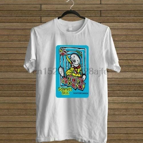NEW JEFF GROSSO SCHMITT STIX LOGO WHITE TEE USA SIZE S TO 3XL T-SHIRT EN1 |