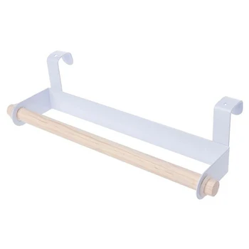

New Kitchen Towel Holder Roll Paper Storage Rack Tissue Hanger Under Cabinet Door