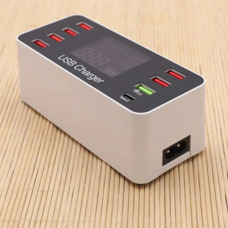 USB зарядное устройство 5V 8 портовый 8A Зарядное Адаптер hub Многофункциональный