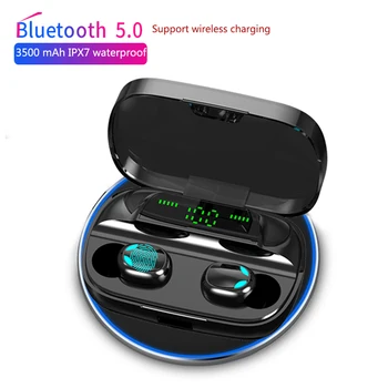 

TWS Bluetooth Earphone With Microphone LED Display Wireless Bluetooth Headphones IPX7 Waterproof Noise Cancelling Headsets