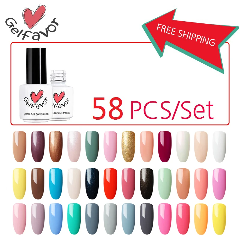 

Gelfavor Free shipping Nail Gel Polish Nail Art Soak Off UV Decoration White Gel Nail Polish Nail stickers For Manicure Design