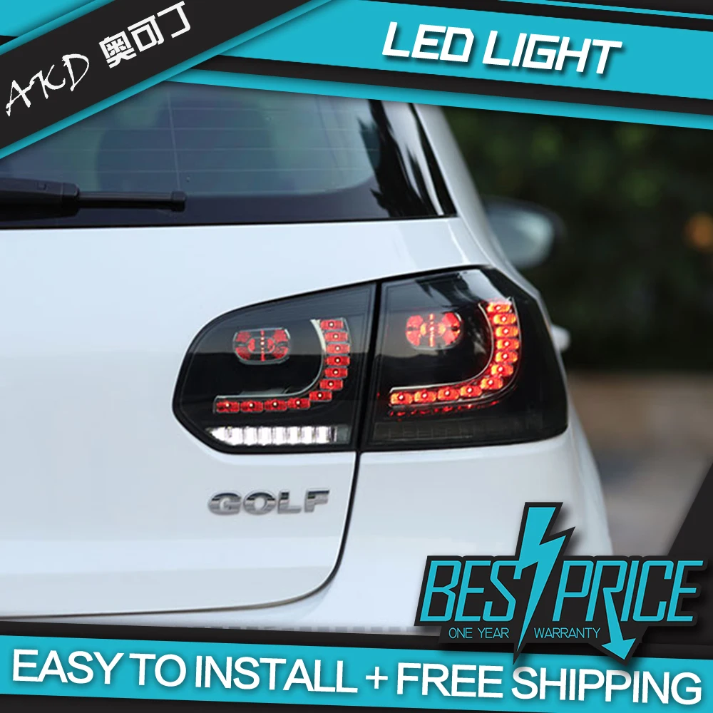 АКД автомобильного тюнинга хвост светильник s для VW Golf 6 LED MK6 R20 светодиодный DRL бег