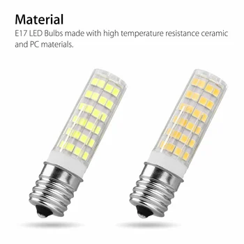

5Pcs E17 7W LED Dimmable Light Bulb Intermediate Base Home Lamp Appliance QJS Shop