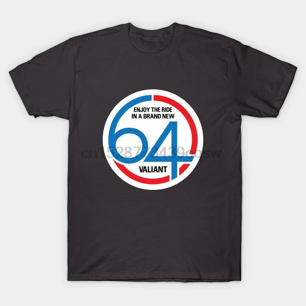 Men tshirt 64 Valiant Badge Retro T Shirt Printed T-Shirt tees top |