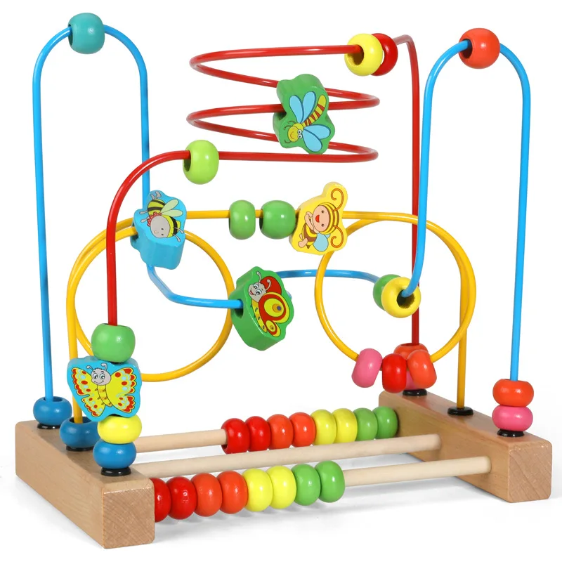 

Infant Men And Women Aged 1-2 Years Baby Educational Bead-stringing Toy Exercise Toy Beaded Bracelet Finger Flexible Unisex Wear