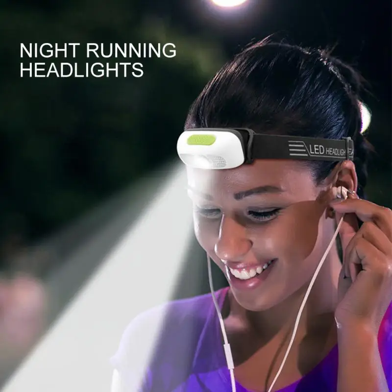 

2019 Outdoor camping Portable mini LED Headlamp USB charging Night Running Fishing Camping Hiking headlights flashlight Sport
