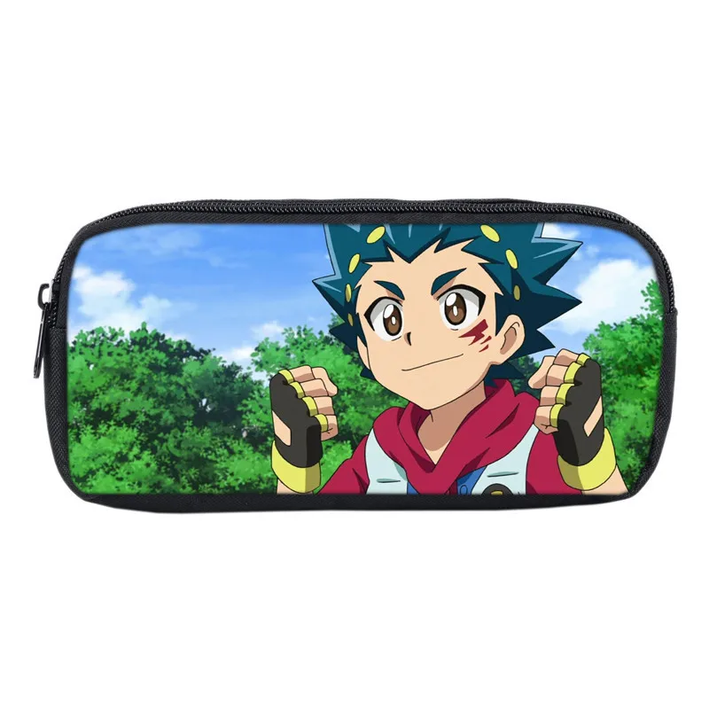 Студенческий Beyblade Burst пенал на молнии нейлоновый канцелярский Мешок Печать школьный пенал макияж Чехол портмоне - Цвет: V