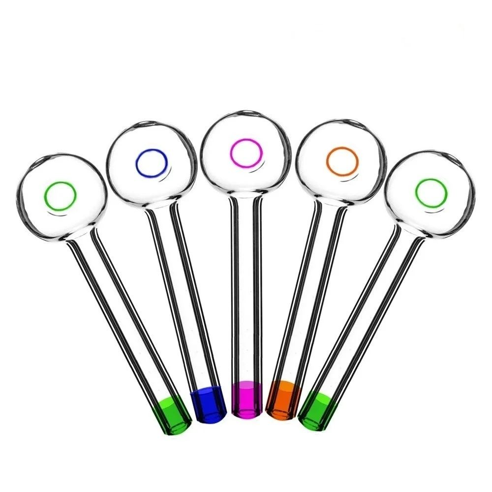 

4 Inch Four Colors Glass Straw