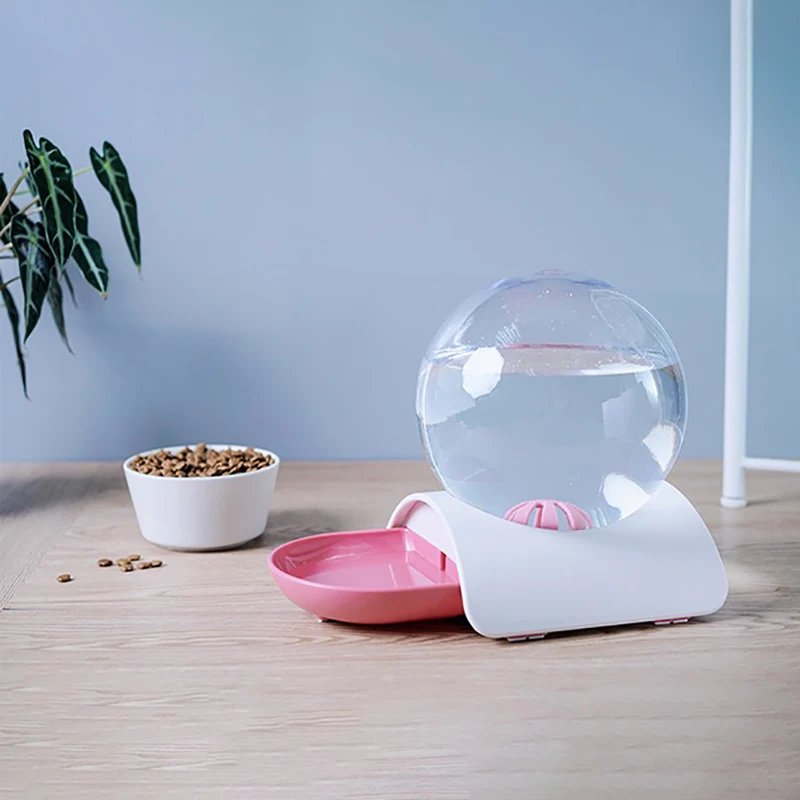 Модный-Bubble автоматический фонтан для воды для домашних животных диспенсер для воды большая Питьевая чаша для кошачьего напитка 2.8L без электричества