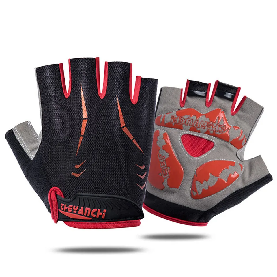 Sweat-absorbent Anti-slip Sporting Gloves Shock Absorbing Cycling Gloves Weightlifting Fitness Weight Lifting