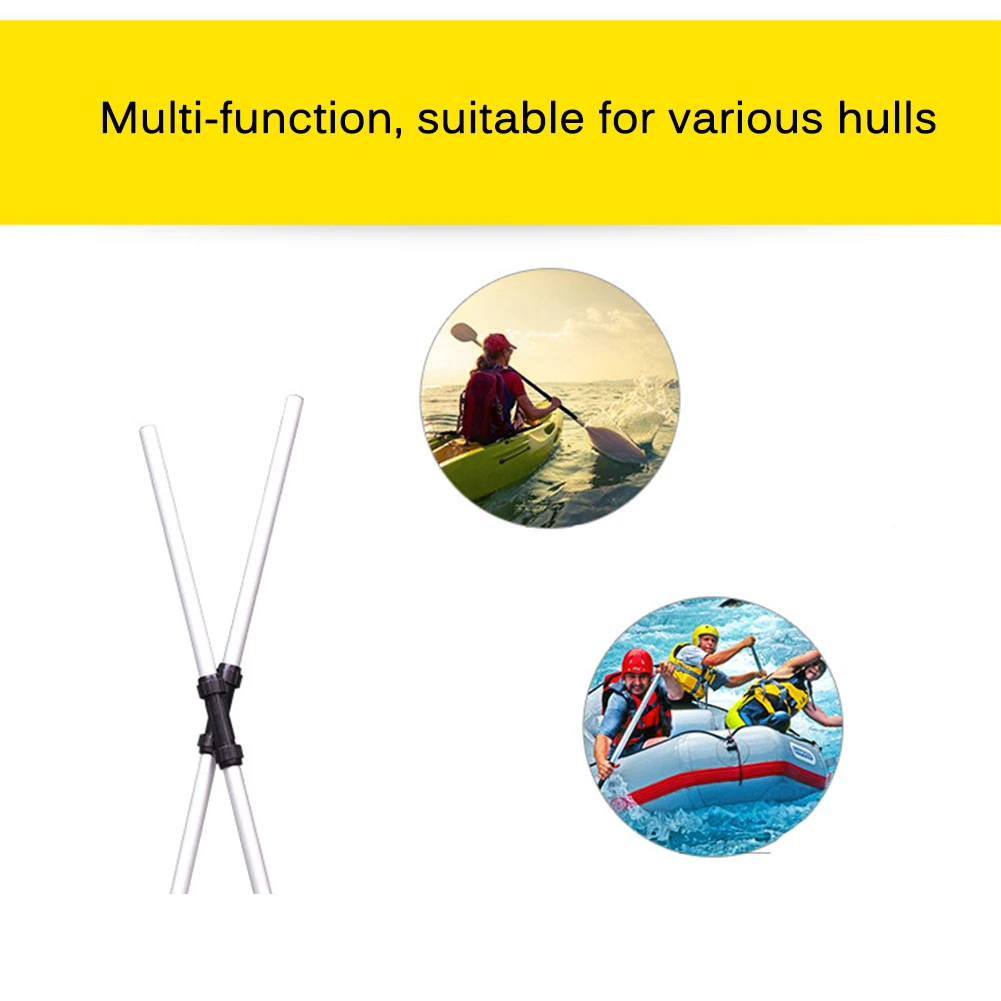2Pcs Detachable Aluminium Boat Oars Paddle Long Oar PVC Inflatable Boat Fishing Kayak Canoe Paddle Pad