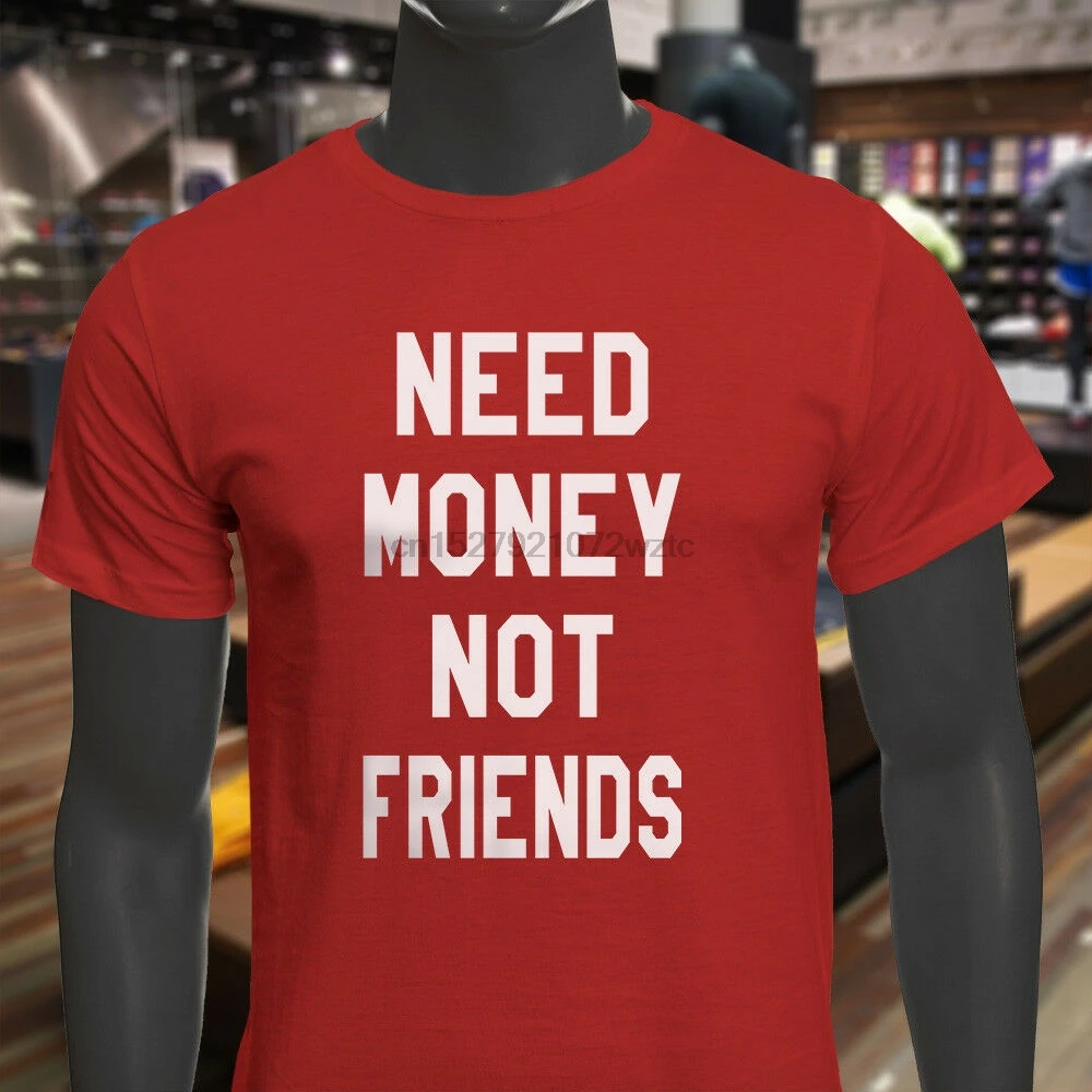 HUMOR FUNNY CASH GREEN Mens Red 