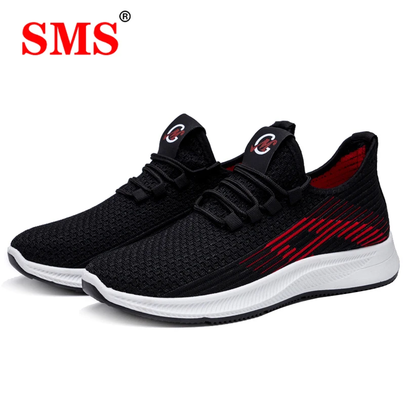 SMS New Summer Men Shoes Mesh Breathable Men Casual Couple Shoes Comfortable Fashion Lightweight Moccasins Men Walking Sneakers