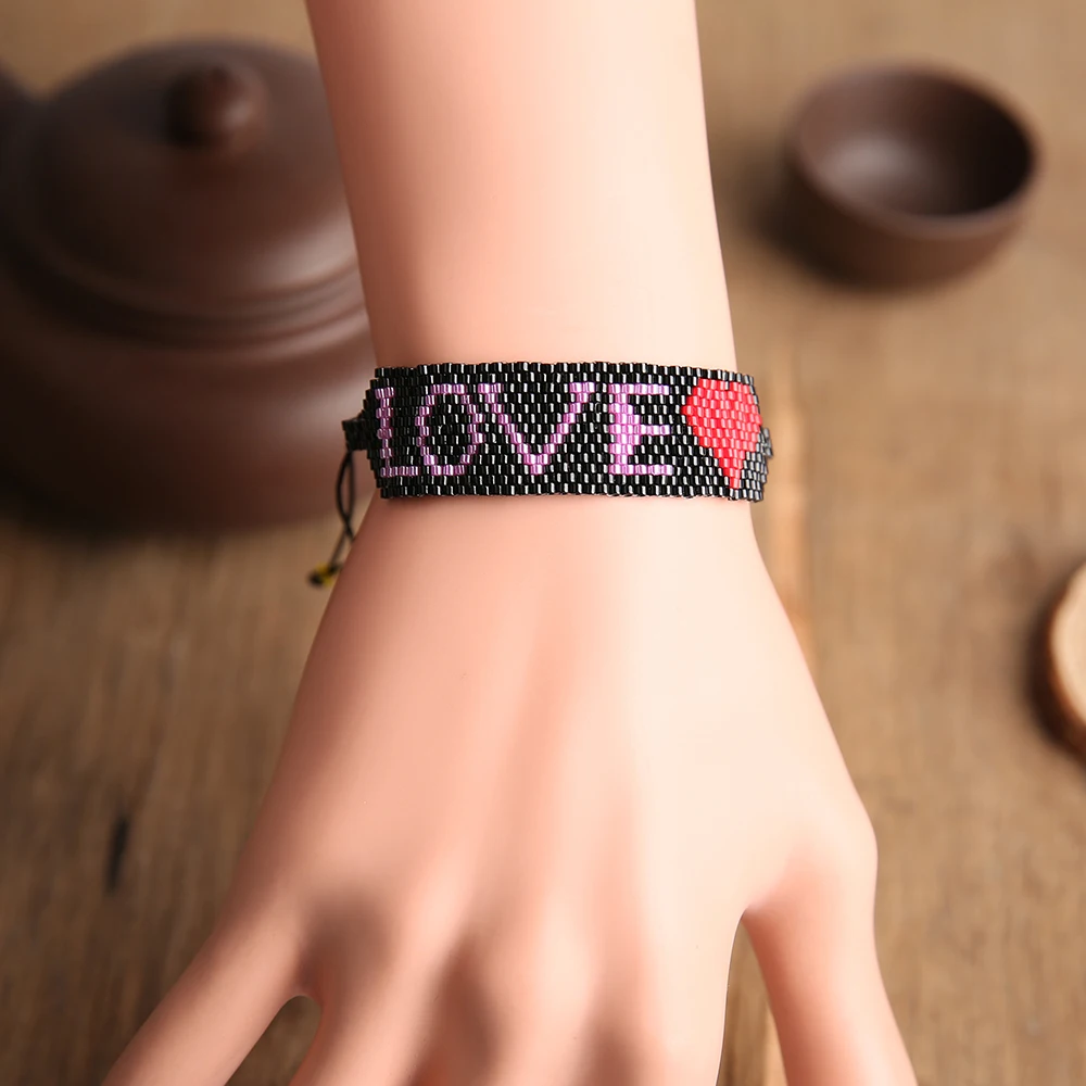 SHINUSBOHO Pulseras Mujer Moda MIYUKI браслет Delica турецкий браслет из головы черепа Мужская мода ручной работы женские украшения ручной работы