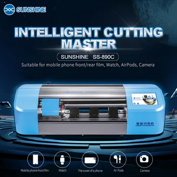 

SS-890C Sunshine Auto Film cutting machine mobile phone tablet front glass back cover protect film cut tool protective tape