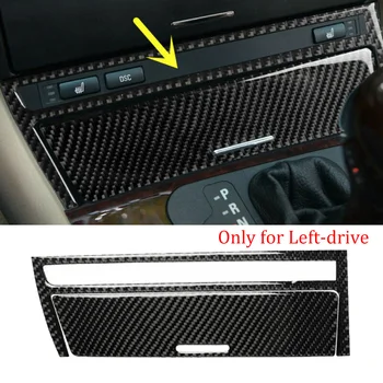 

2020 Best Sale 2PCS Carbon Fiber Car Interior Central Cover Decor Trim Old 3 Series E46 1998-2005 Central Strip Cover Car Access