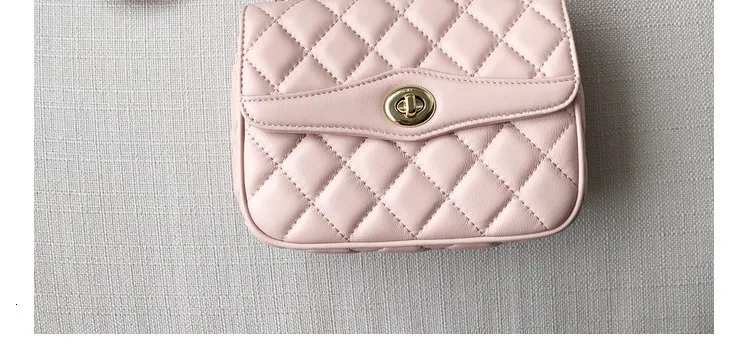 SHEEPSKIN LEATHER RHOMBUS CHAIN BAG NEW STYLE SATCHEL SMALL FRAGRANT BREEZE LEISURE SINGLE SHOULDER BAG LADIES HANDBAGS