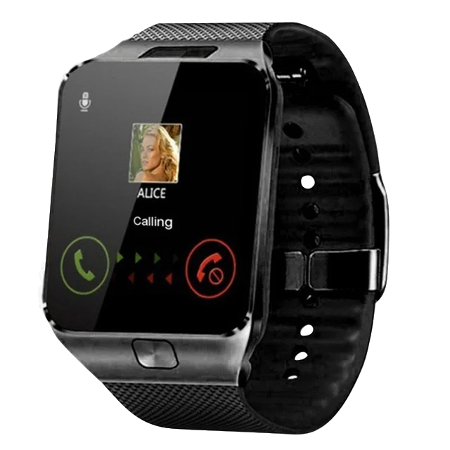 dz09-black NEW Smart Watch Women Men Sport Pedometer With SIM Camera Smartwatch for Android HUAWEI Apple Samsung watch Pk Z60 DZ09 GT08 - Цвет: dz09-black