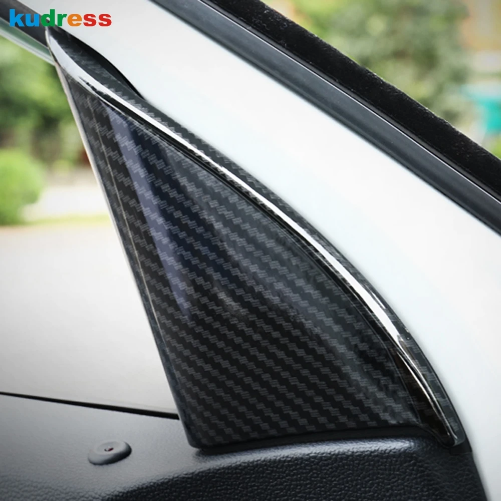 

For Volkswagen T-Roc TRoc 2017 2018 2019 Car Front Door Triangle Garnish A Pillar Molding Bezel Car Styling Accessories
