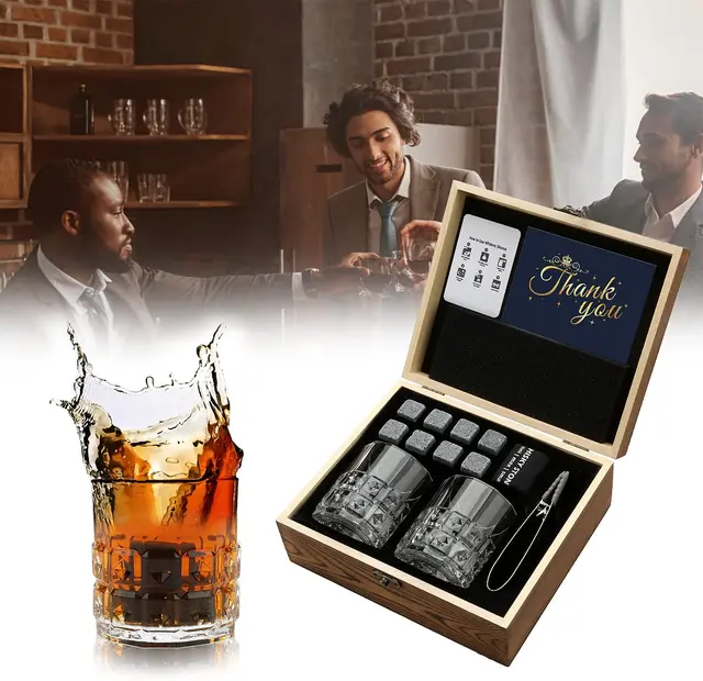 Wedding Gifts Christmas Valentine's Gift Whiskey Stones Glasses
