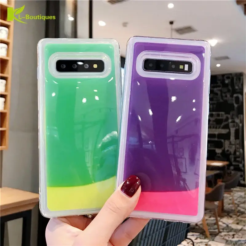 Чехол для Samsung Galaxy A70 A20 A30 A40 A50 A10 S9 S10 Plus S10E Note 9 A6 A7 A8 J4 J6 2018 светящийся чехол с
