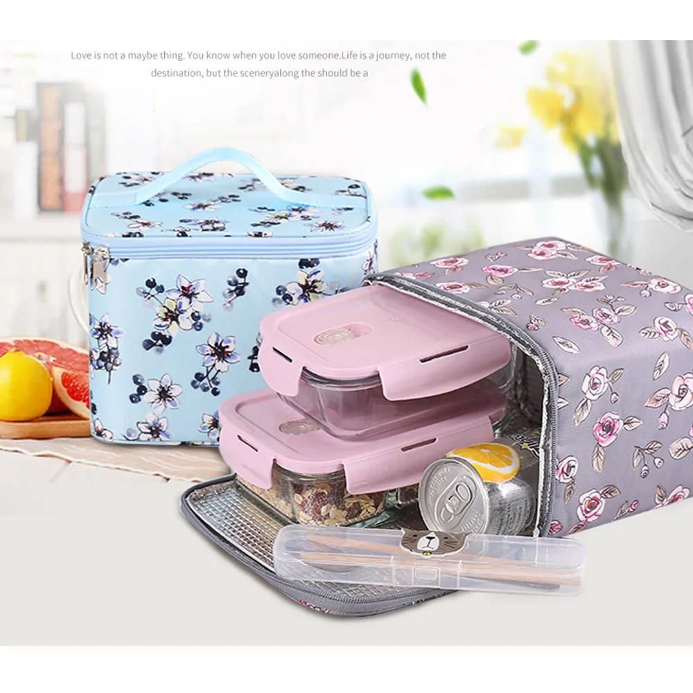 US STOCK Childrens Kids Adult Lunch Bags Insulated Cool Bag Picnic Bags School Lunchbox
